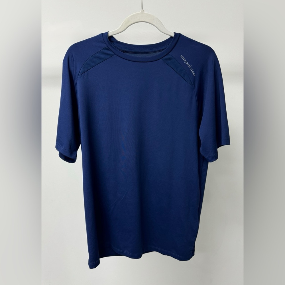 Vineyard Vines Men's Short-Sleeve Performance T-Shirt in Blue, Size S‎